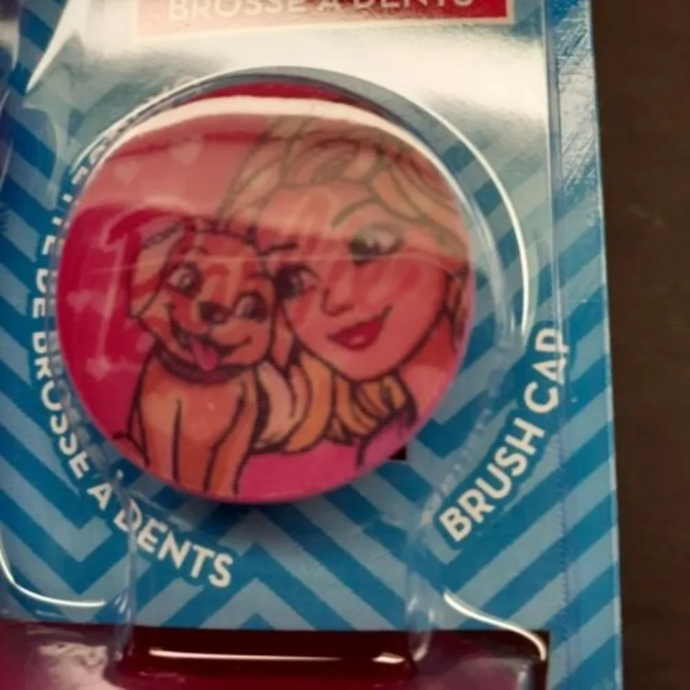 Mattel Barbie Brush Buddies Toothbrush 3 Piece Set Rinsing Cup Toothbrush Cap